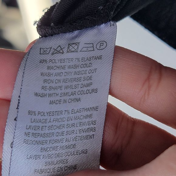 French Connection High Waist Wide Leg Velour Pull Crop Lounge Pants M US8 UK12 - Picture 6 of 9